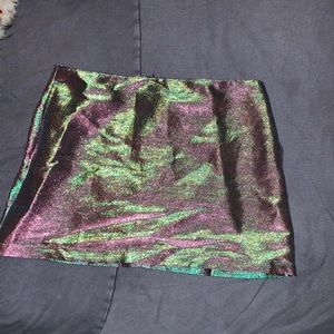 iridescent skirt